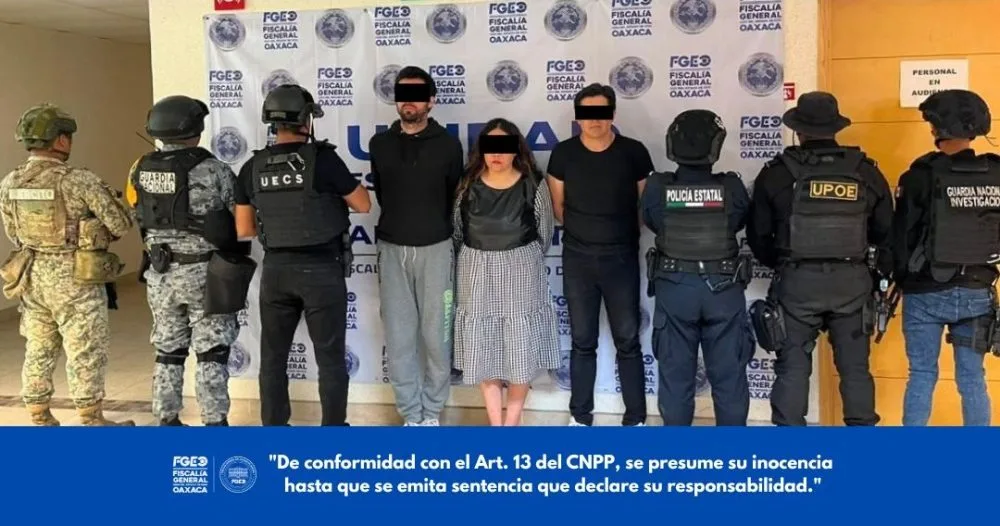 Capturan en Oaxaca a integrantes de banda dedicada a extorsiones en el Estado de México