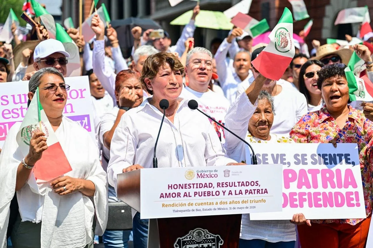 Delfina Gómez lidera apoyo masivo a Claudia Sheinbaum en acto en Tlalnepantla