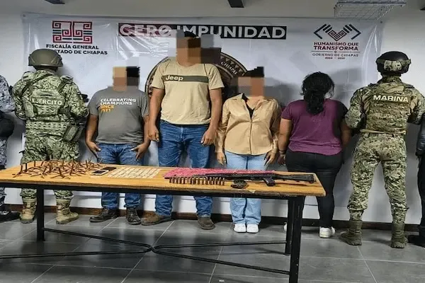 Detienen en Chiapas a presunto jefe operativo del Cártel de Sinaloa y decomisan drogas y armas