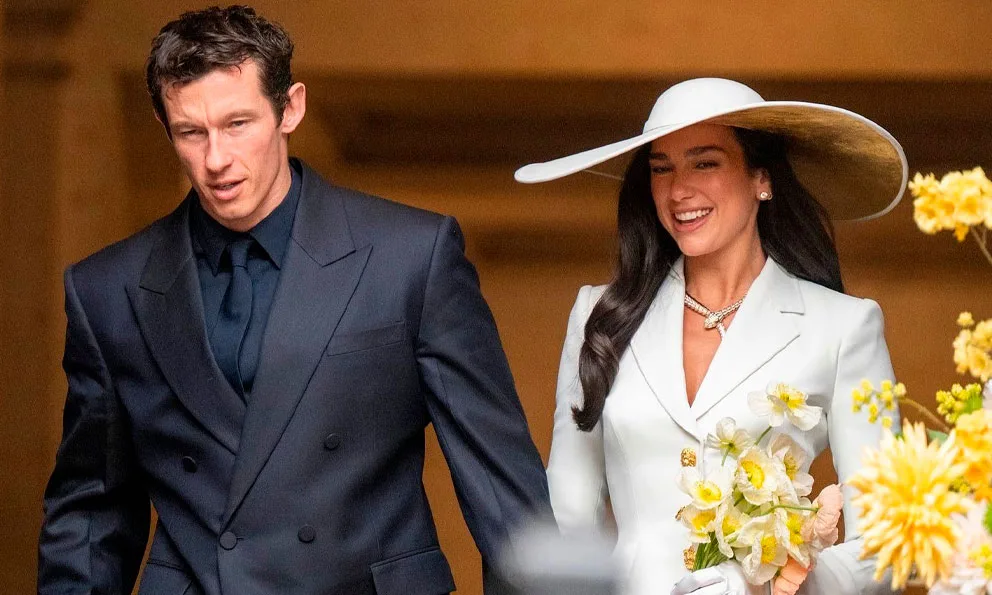 Dua Lipa y Callum Turner celebran un enlace civil íntimo antes de su boda en Italia