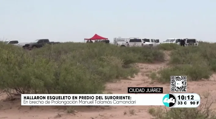 Encuentran restos óseos enterrados clandestinamente en zona desértica de Ciudad Juárez
