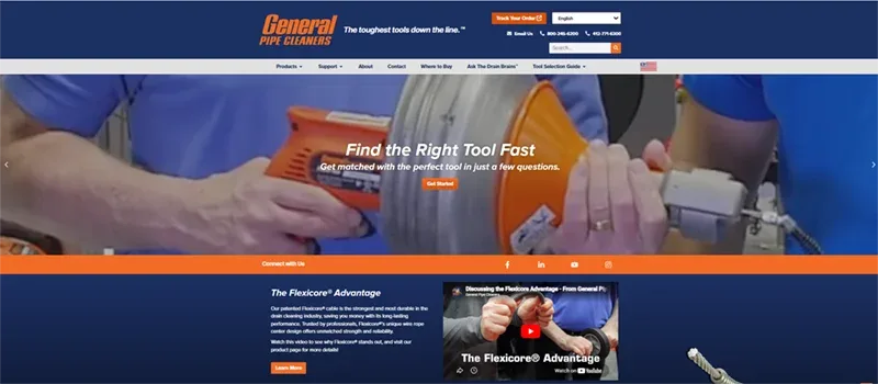 General Pipe Cleaners presenta su nuevo sitio web con navegación mejorada