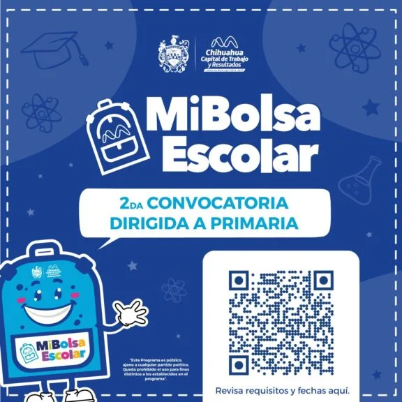 Gobierno municipal ofrece segunda convocatoria para escuelas en Mi Bolsa Escolar 2026