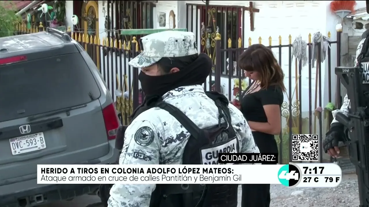 Hombre resulta gravemente herido tras ataque armado en colonia Adolfo López Mateos