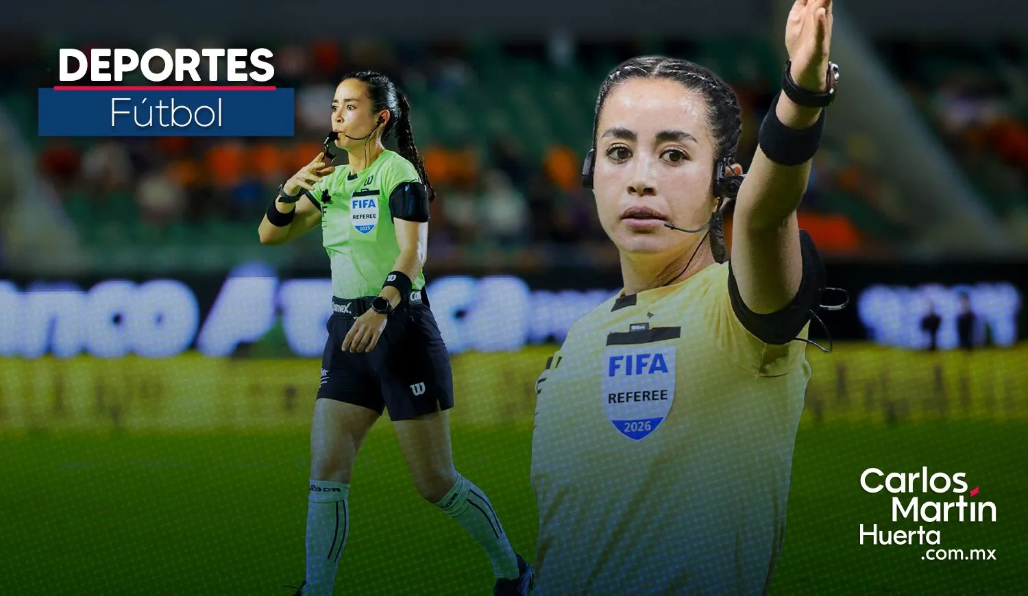 Katia Itzel García, pionera mexicana como árbitra central en un Mundial masculino