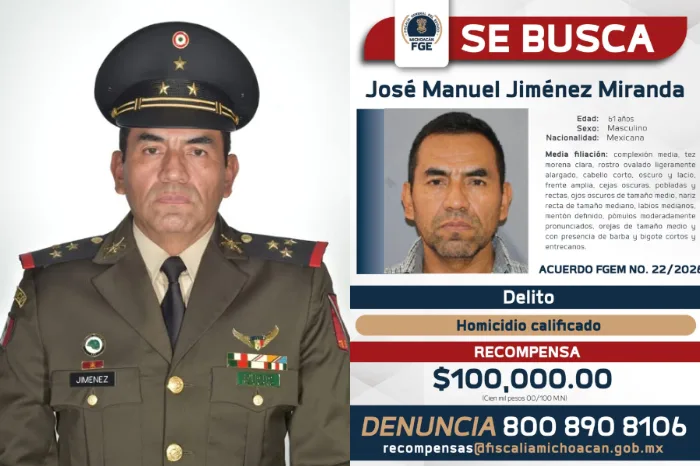La Fiscalía ofrece recompensa por exjefe de escoltas vinculado al asesinato del alcalde de Uruapan