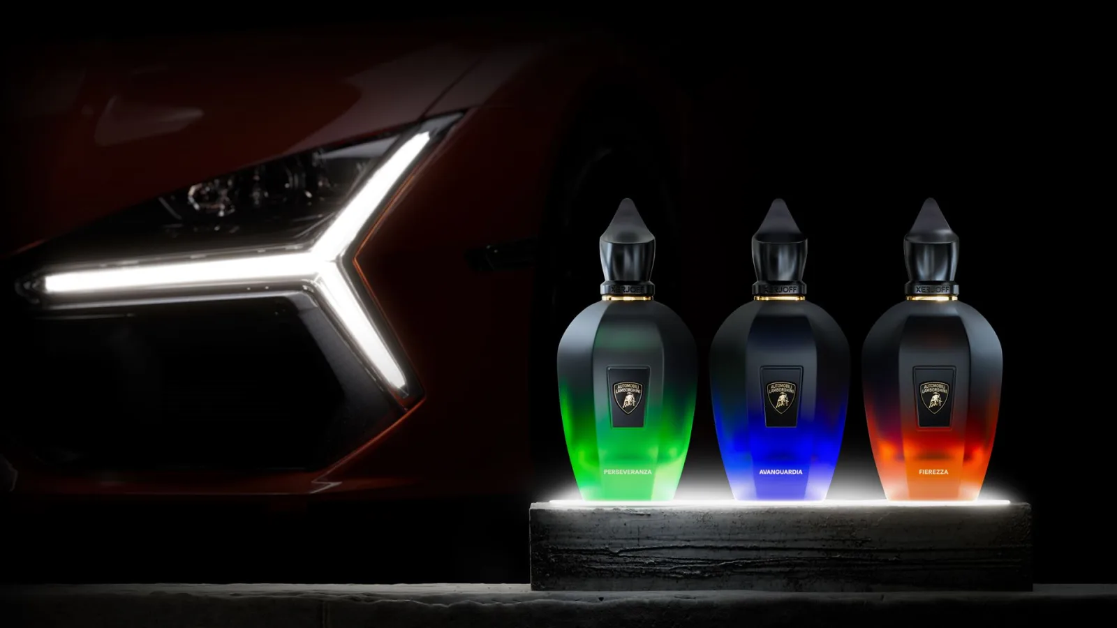 Lamborghini y Xerjoff lanzan perfumes que capturan la esencia del superdeportivo italiano