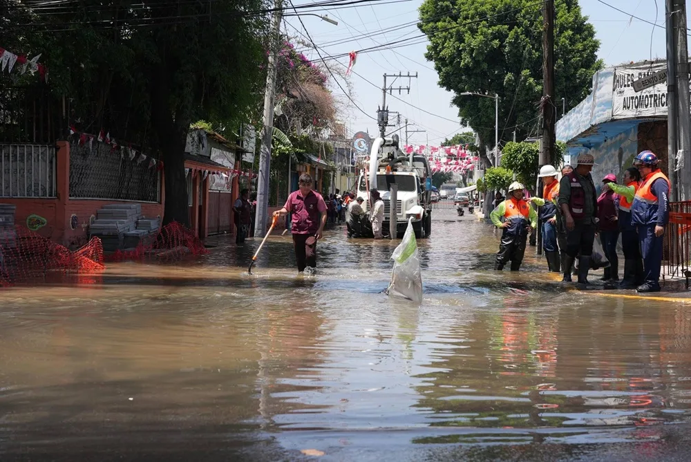 Más de 25 millones de metros cúbicos de agua se acumularon en CDMX tras lluvias intensas