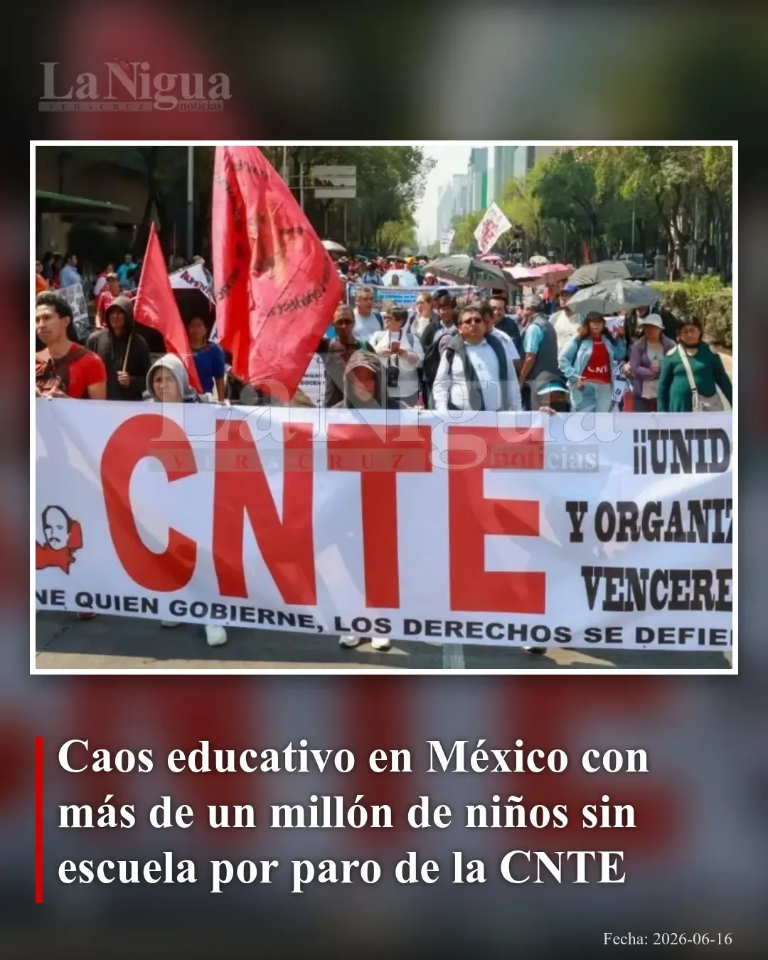 Más de un millón de estudiantes afectados por paro magisterial en México