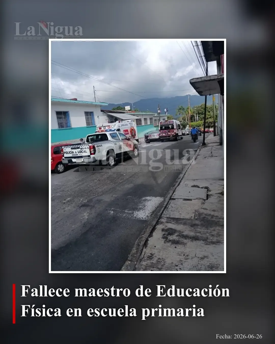 Muere profesor de educación física dentro de escuela primaria en Veracruz