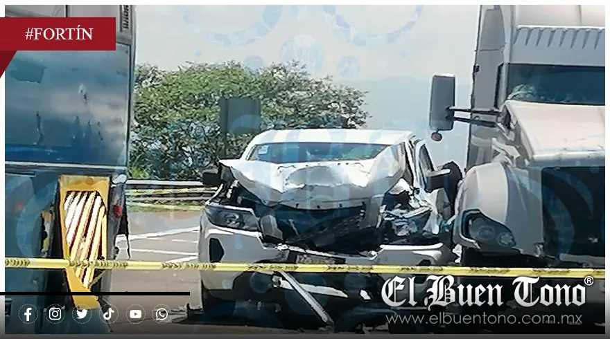 Mujer pierde la vida en choque múltiple sobre la autopista Orizaba-Córdoba