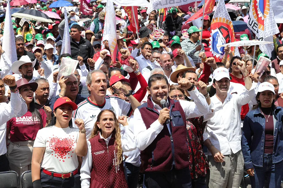 Puebla ratifica respaldo a Claudia Sheinbaum en dos años de gobierno