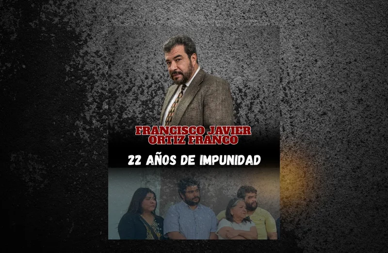 Reclaman justicia para Ortiz Franco con lona en acceso al Aeropuerto de Tijuana