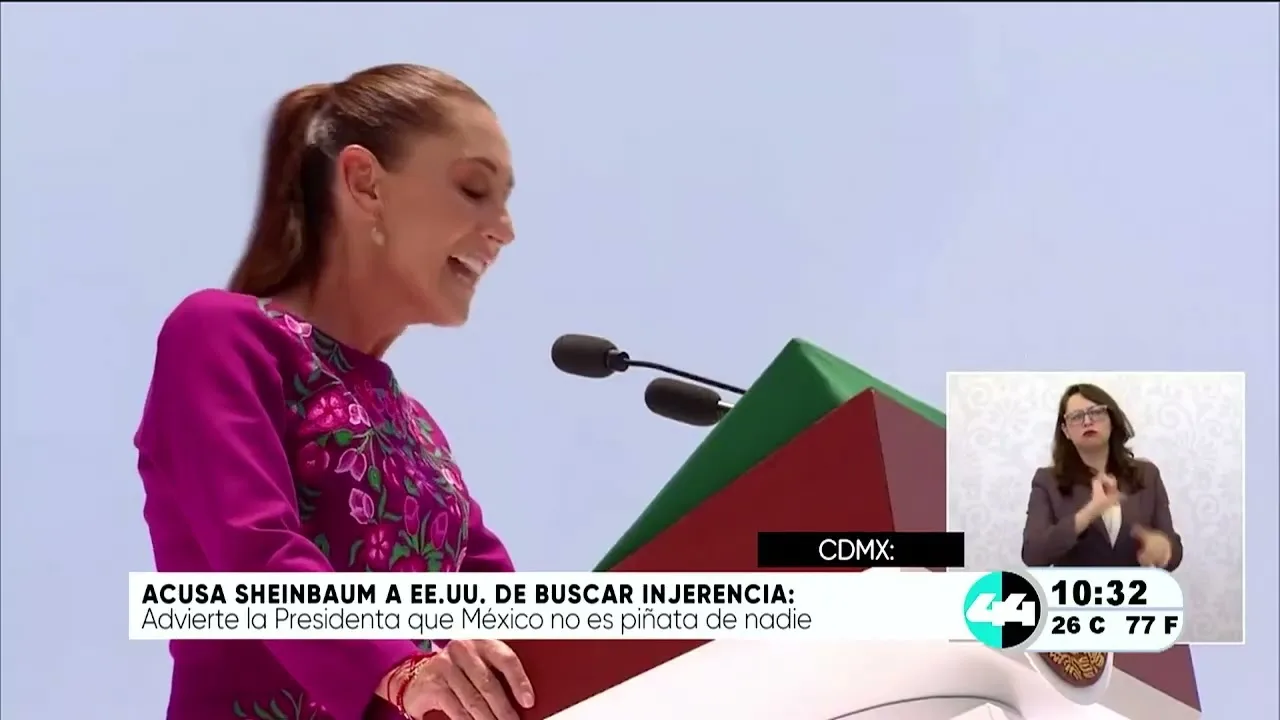 Sheinbaum denuncia intentos de injerencia extranjera en México