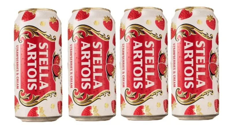 Stella Artois lanza cerveza con sabor a fresas con crema para Wimbledon 2026