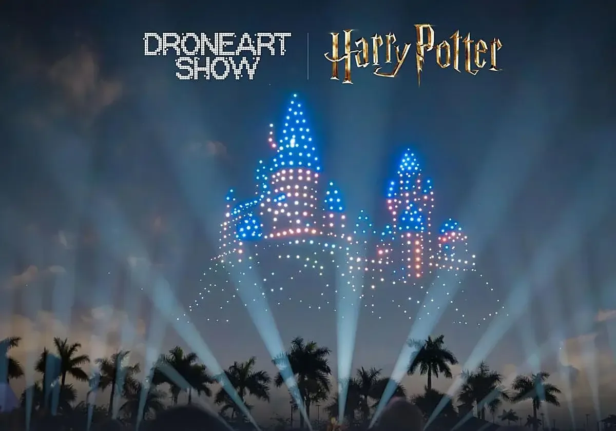Valencia acoge un espectáculo de drones inspirado en Harry Potter para celebrar su aniversario