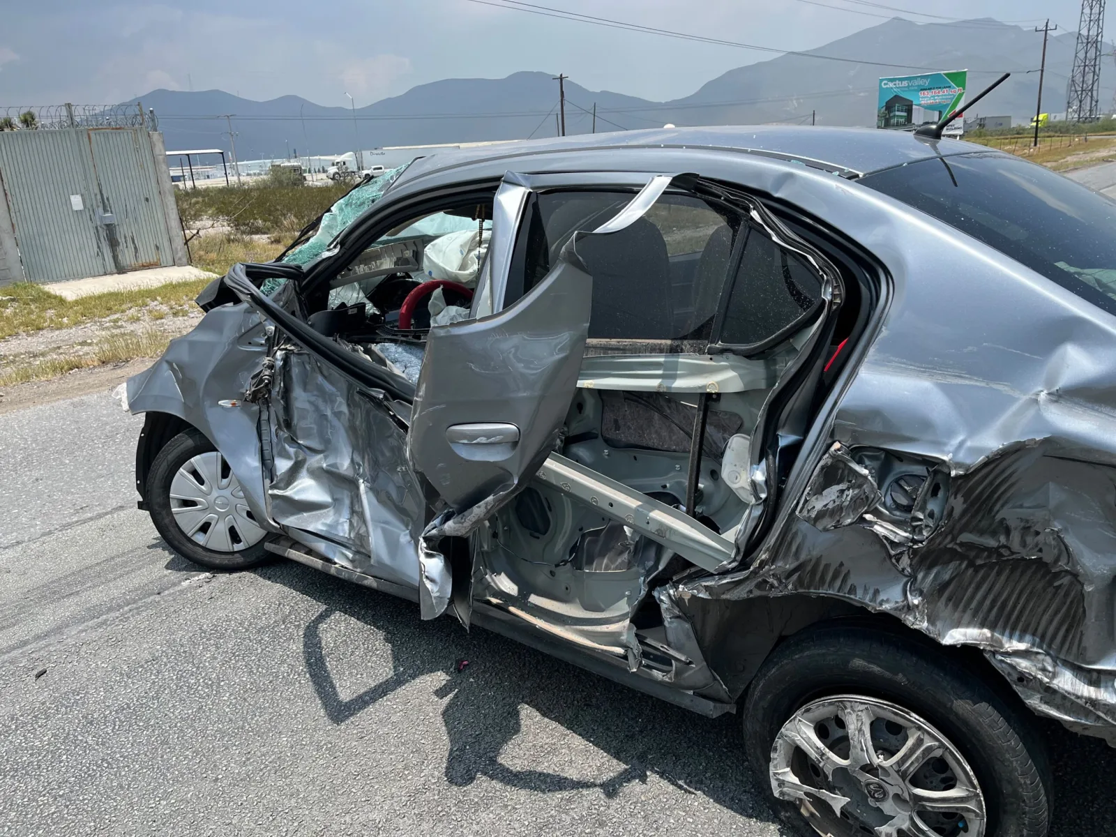 Adultos mayores resultan heridos tras choque múltiple en la carretera Monterrey-Saltillo