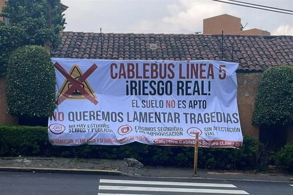 Vecinos de Álvaro Obregón exigen mayor transparencia en Línea 5 del Cablebús