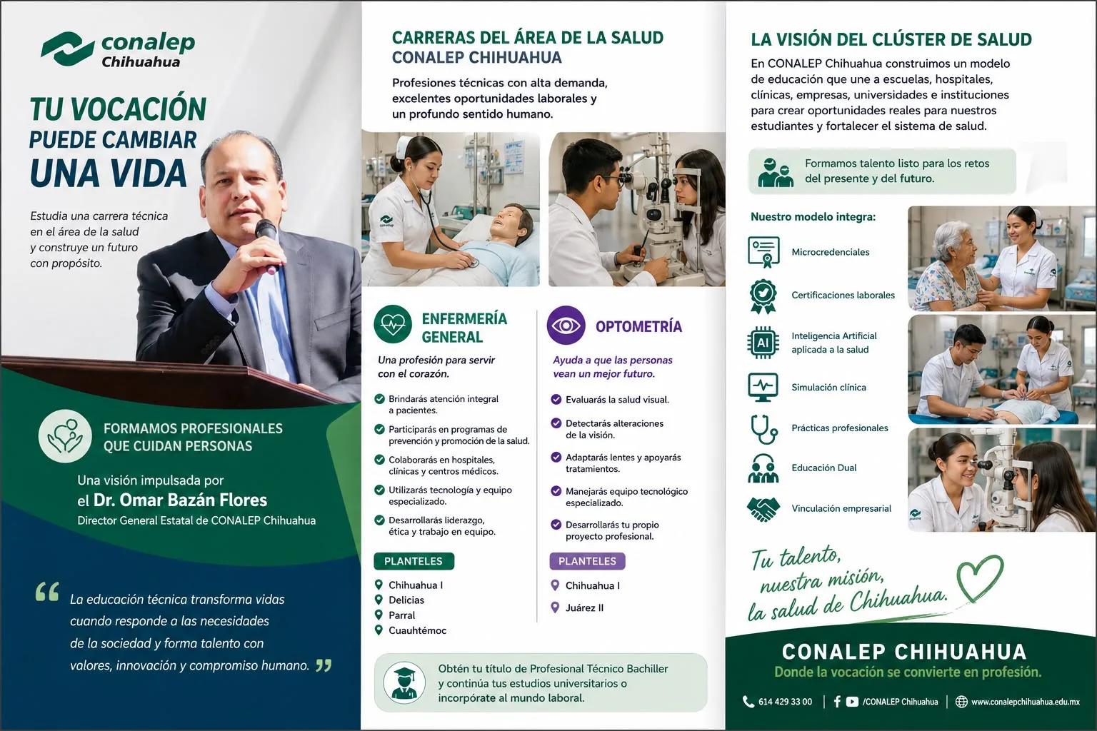 CONALEP Chihuahua impulsa un Clúster de Salud para formar talento técnico y humano