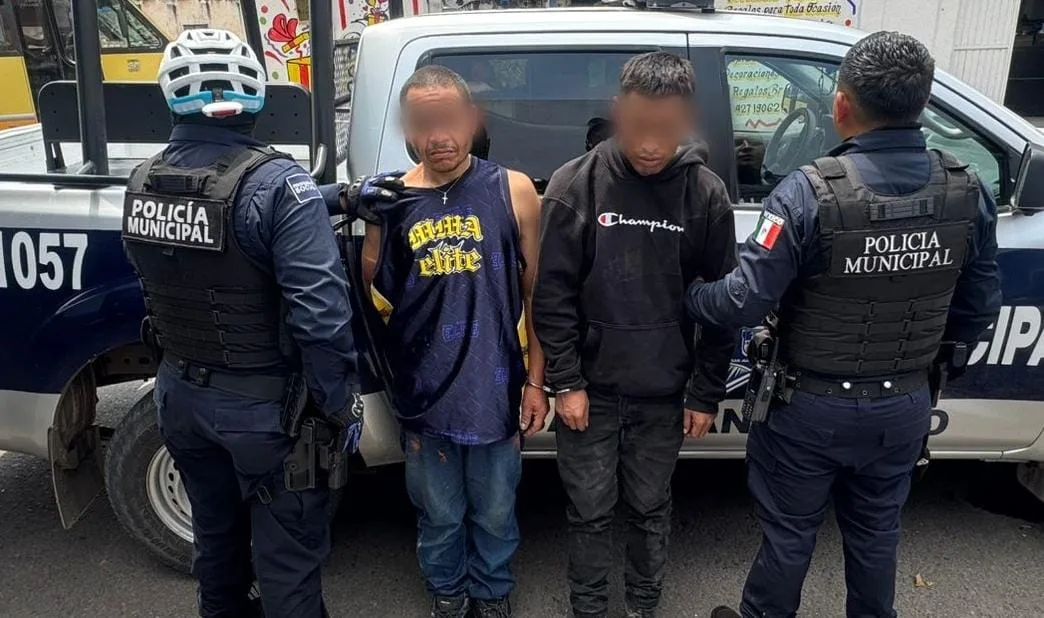 Detienen a cuatro presuntos implicados en robo violento en zona centro de San Juan del Río