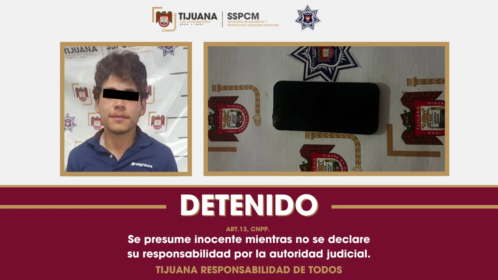 Detienen a joven por ingresar a la fuerza a casa de su expareja y causar daños
