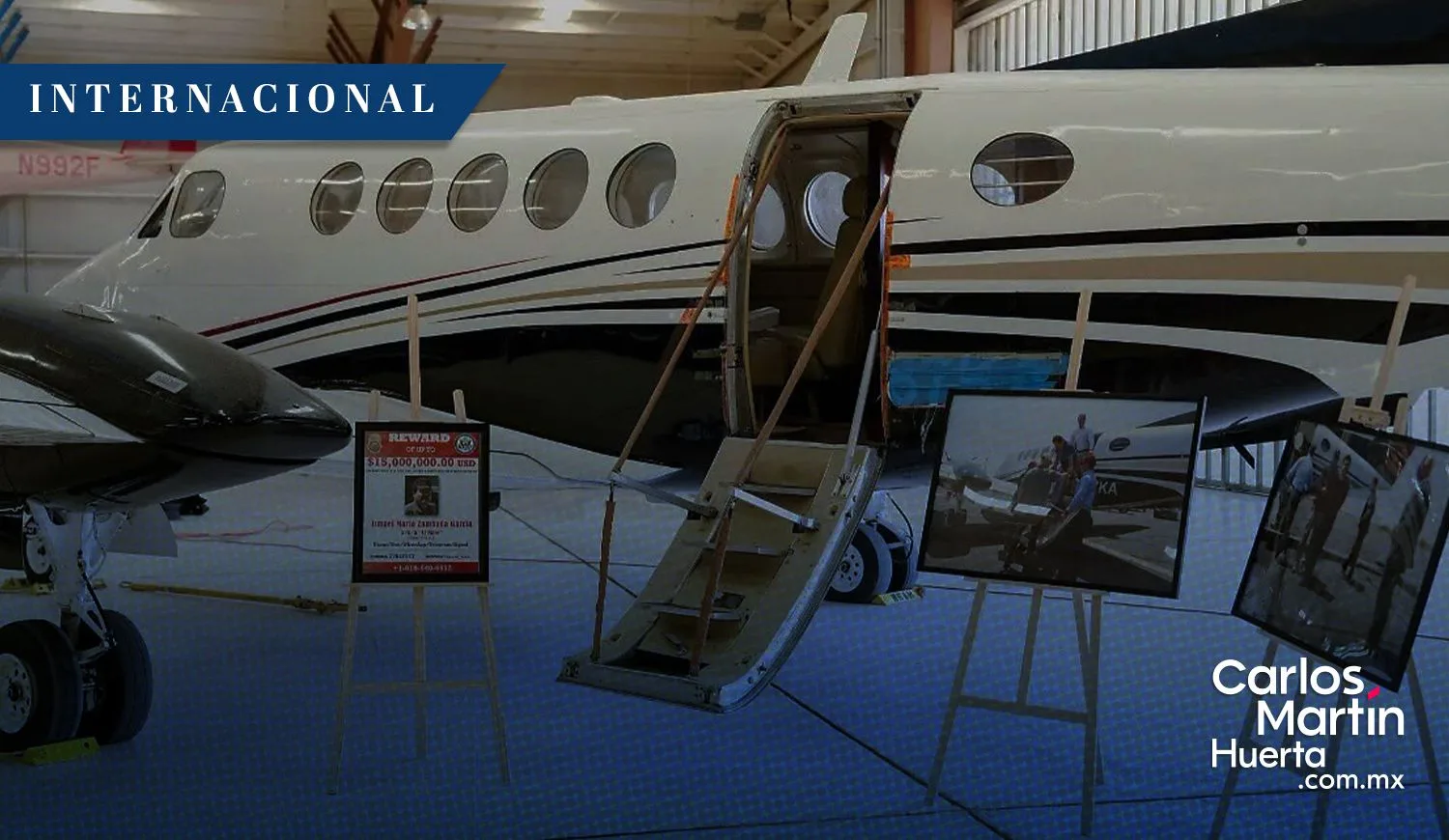 El avión vinculado a “El Mayo” Zambada se exhibe como pieza turística en EU