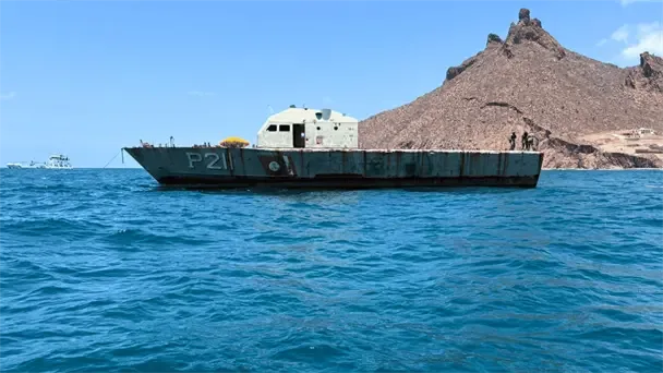Hundimiento controlado del exbuque Mariscal crea nuevos arrecifes en el Golfo de California