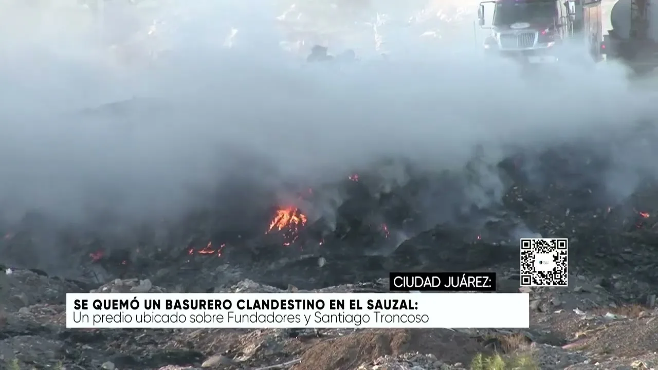 Incendio en basurero clandestino moviliza a cuerpos de emergencia en El Sauzal