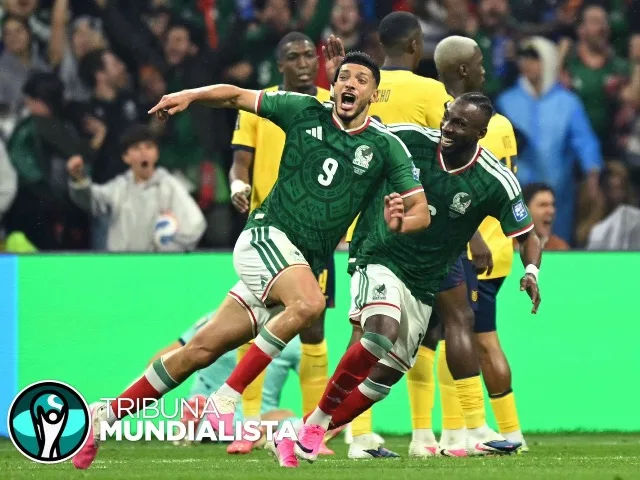 México toma ventaja en el Azteca con goles de Quiñones y Jiménez ante Ecuador