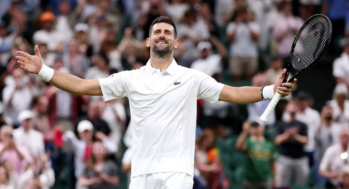 Novak Djokovic iguala récord de victorias de Roger Federer en Wimbledon