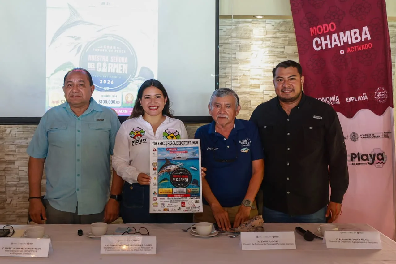 Playa del Carmen prepara el Gran Torneo de Pesca Deportiva Nuestra Señora del Carmen 2026