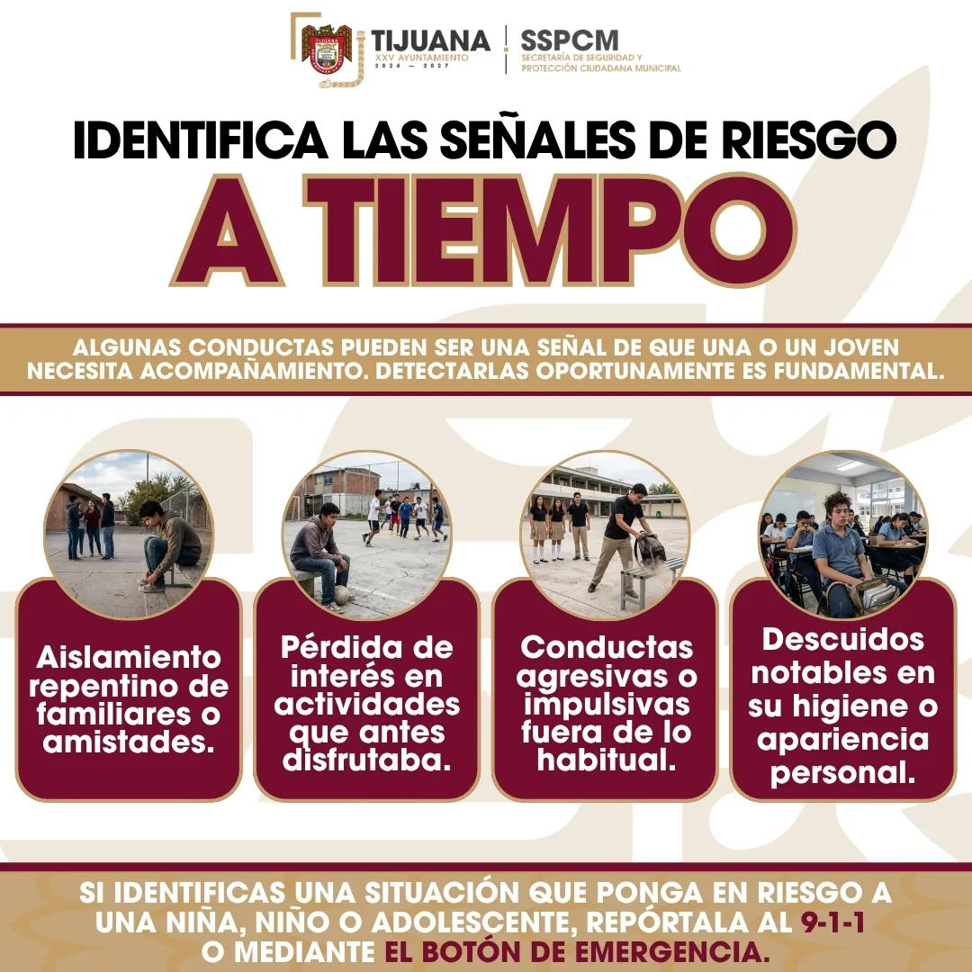 Secretaría de Seguridad en Tijuana impulsa campaña para cuidar la salud emocional infantil