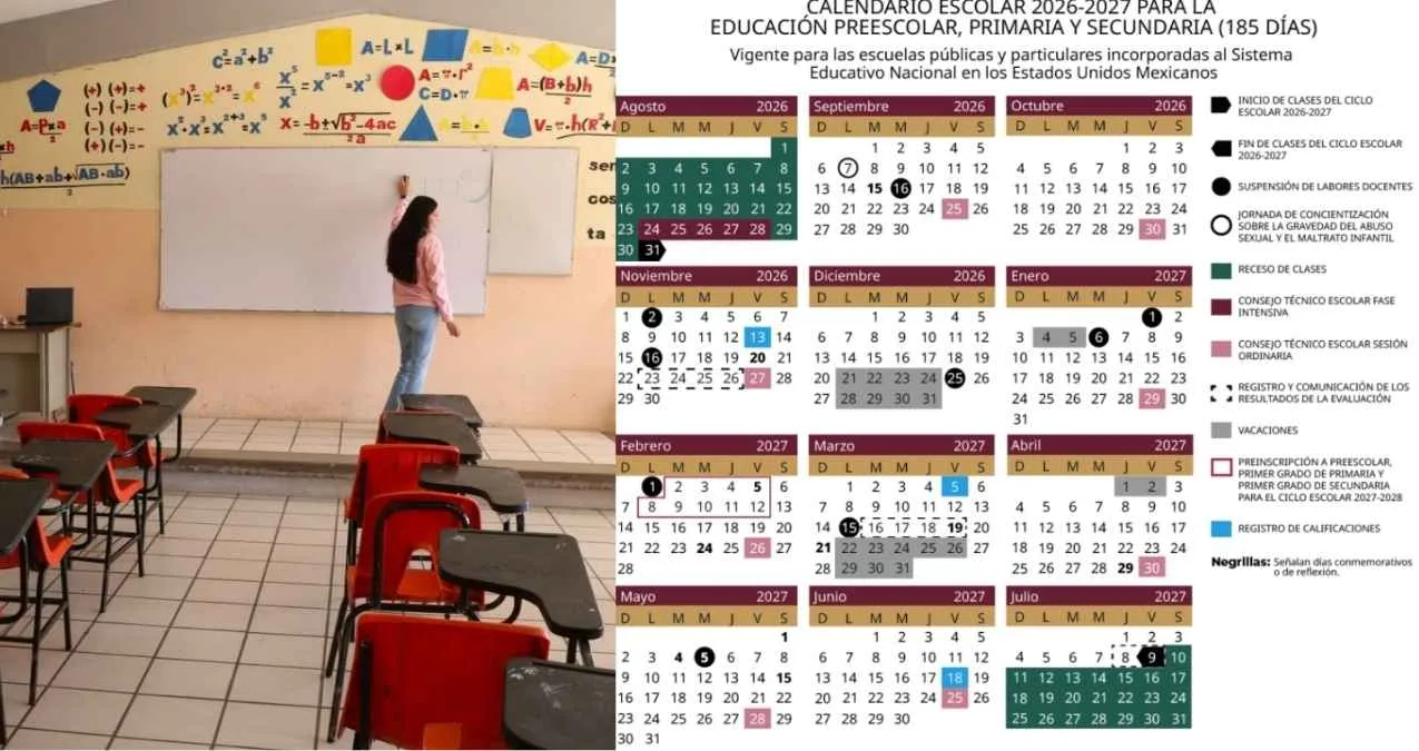 SEP presenta calendario escolar preliminar para el ciclo 2026-2027 con fechas clave