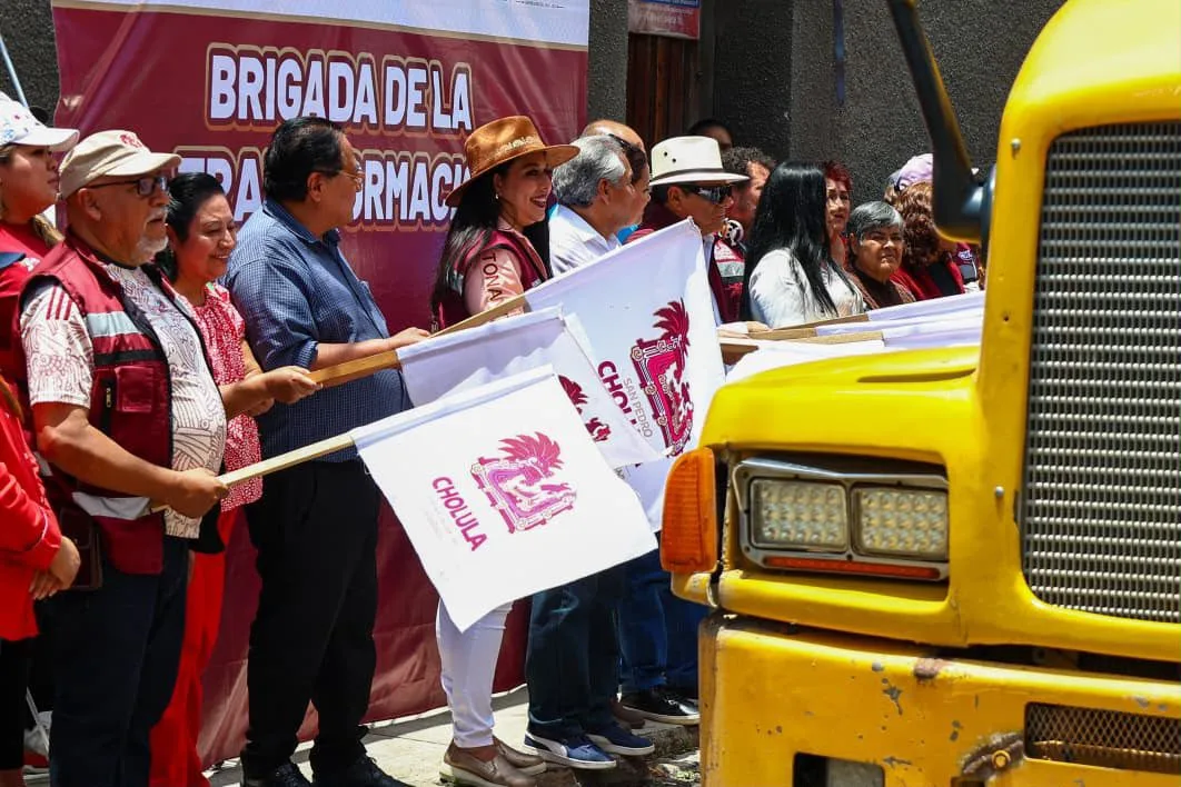 Tonantzin Fernández impulsa rehabilitación integral y mejora de espacios públicos en San Pedro Cholula