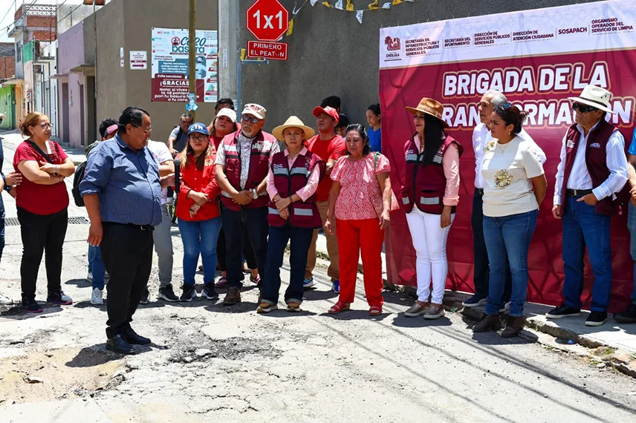 Tonantzin Fernández impulsa rehabilitación urbana y espacios públicos en San Pedro Cholula