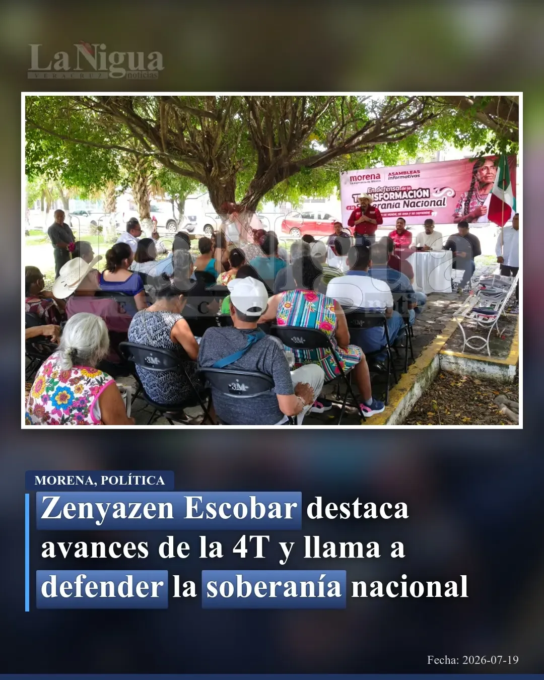 Zenyazen Escobar resalta logros de la 4T en seguridad, educación y programas sociales