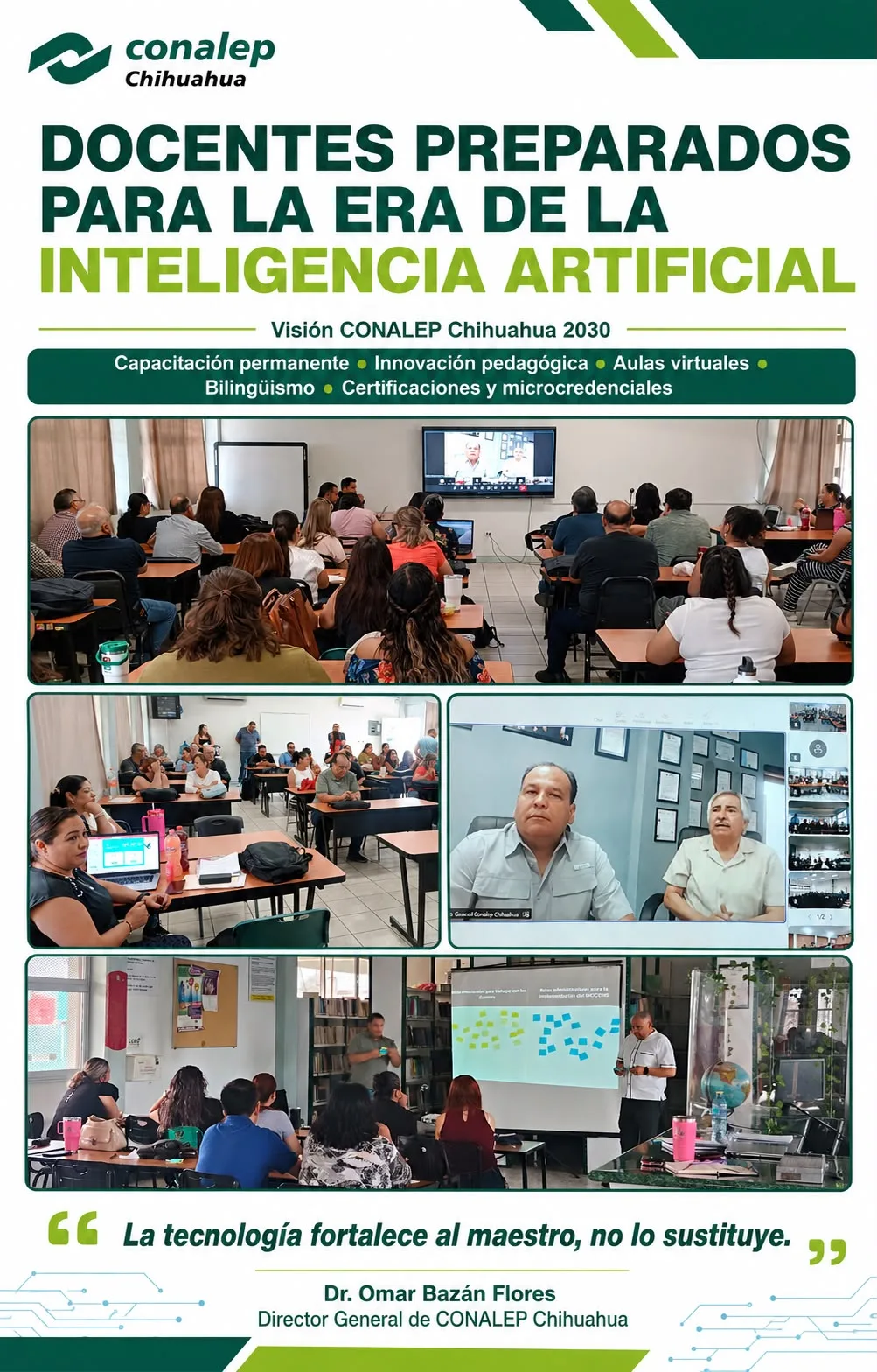 CONALEP Chihuahua impulsa la actualización docente para integrar la inteligencia artificial en la educación